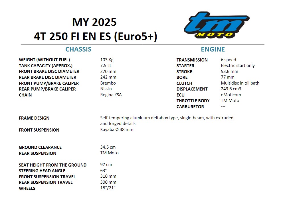 image 4 of 2025 EN 250 FI CORSE MODEL 